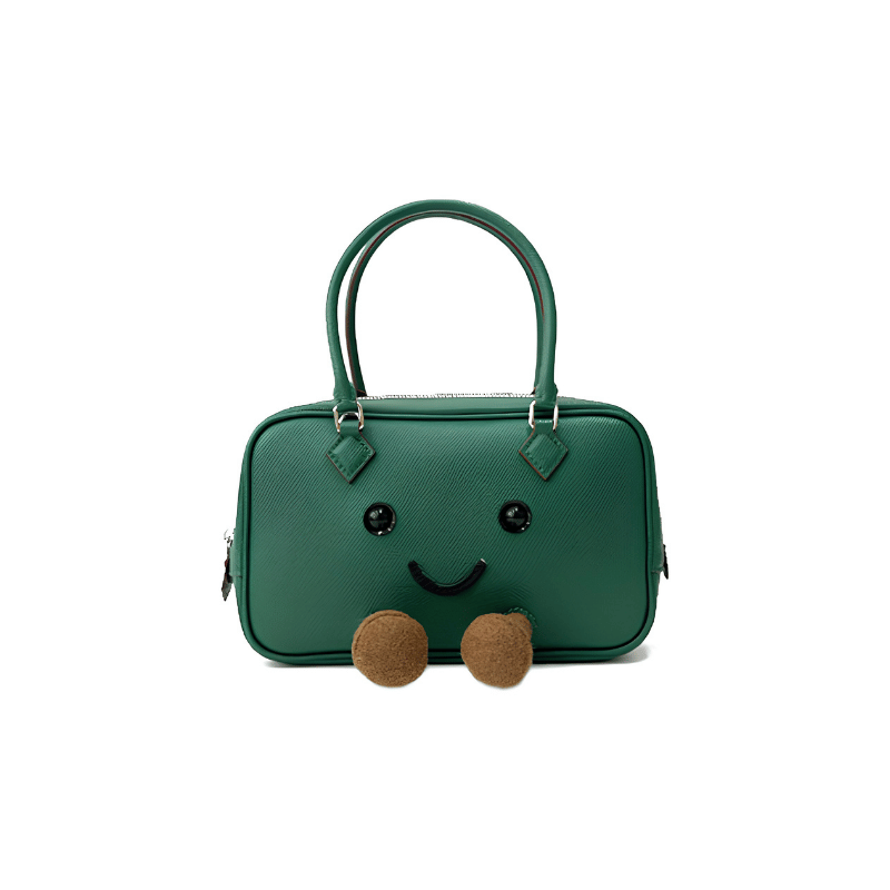 Forest Green Rectangle Zip Shoulder Bag