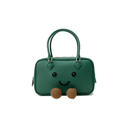 Forest Green Rectangle Zip Shoulder Bag
