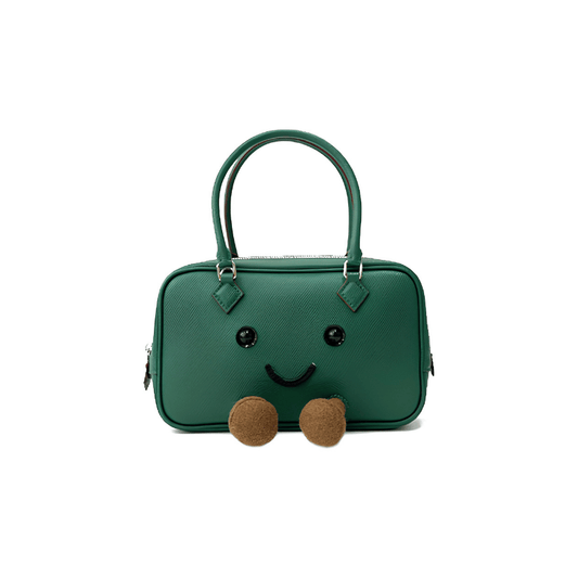 Forest Green Rectangle Zip Shoulder Bag