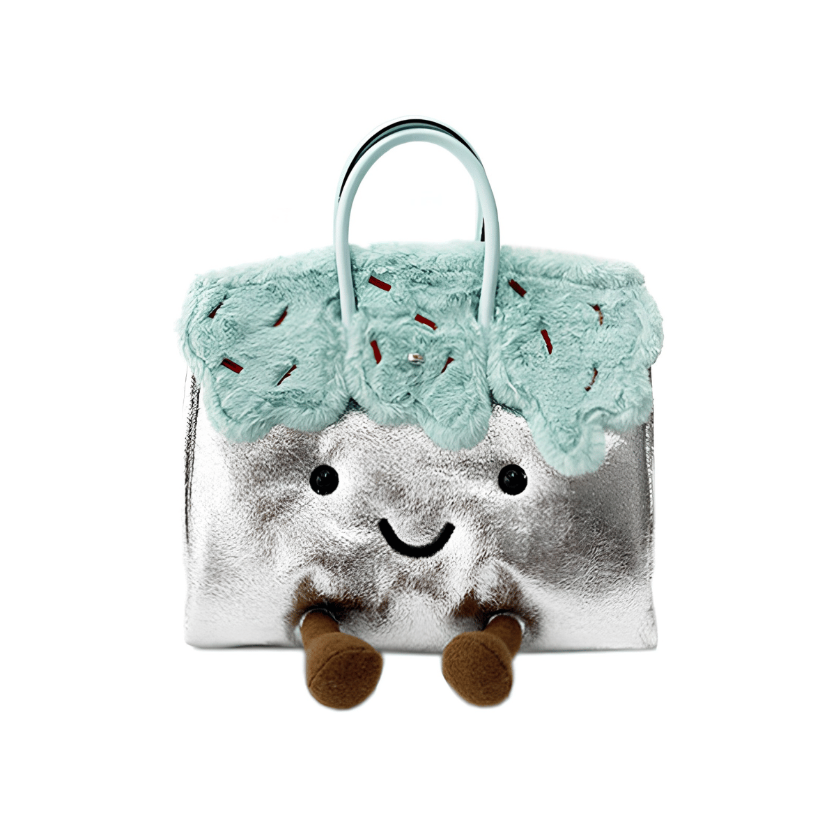 Large Mint Silver Fluff Melt BK Bag