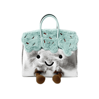 Large Mint Silver Fluff Melt BK Bag