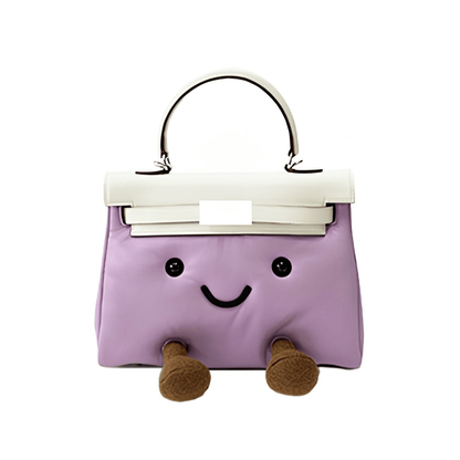 Classic Lavender Ivory Fluff Clarette Bag
