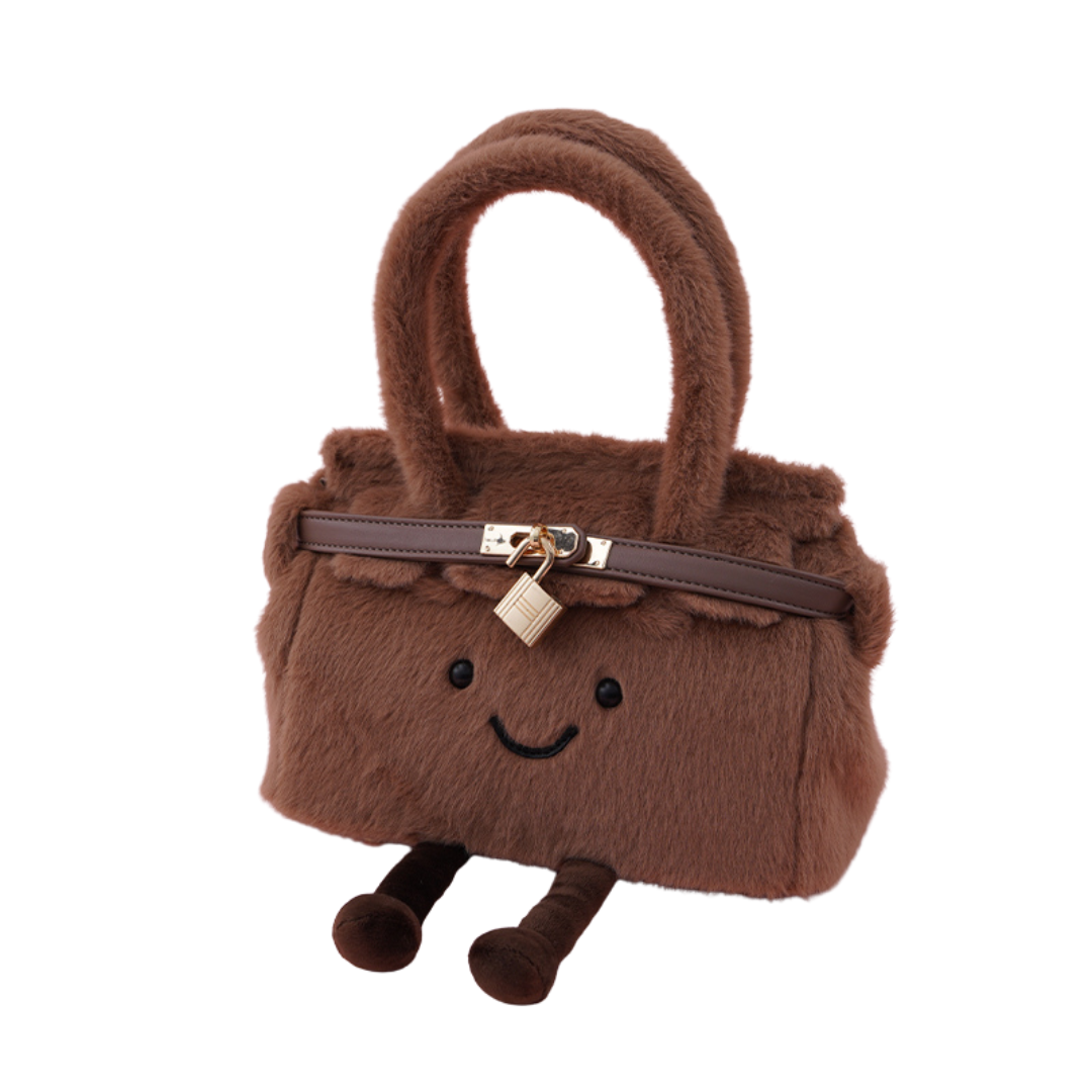Classic Cocoa Brown Pluffy BK Bag