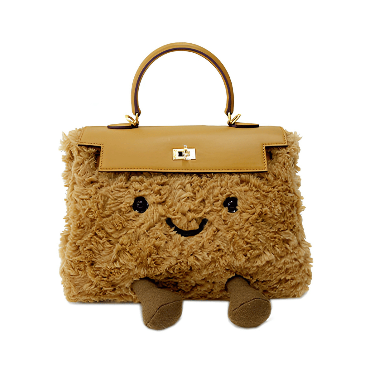 Classic Caramel Teddy Fluff Clarette Bag