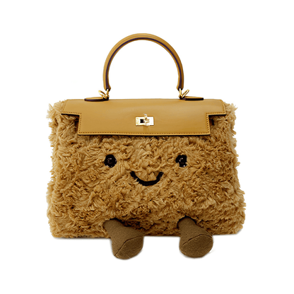 Classic Caramel Teddy Fluff Clarette Bag