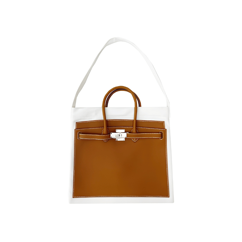 Classic Caramel White BK Tote Bag