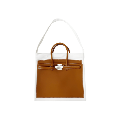 Classic Caramel White BK Tote Bag