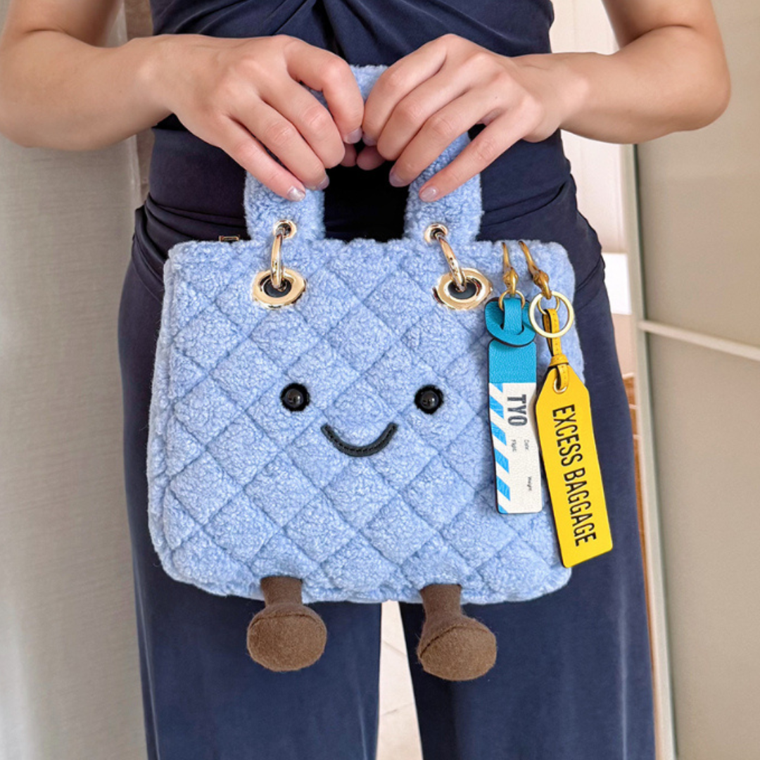 Classic Cloud Blue Lady Fluff Bag