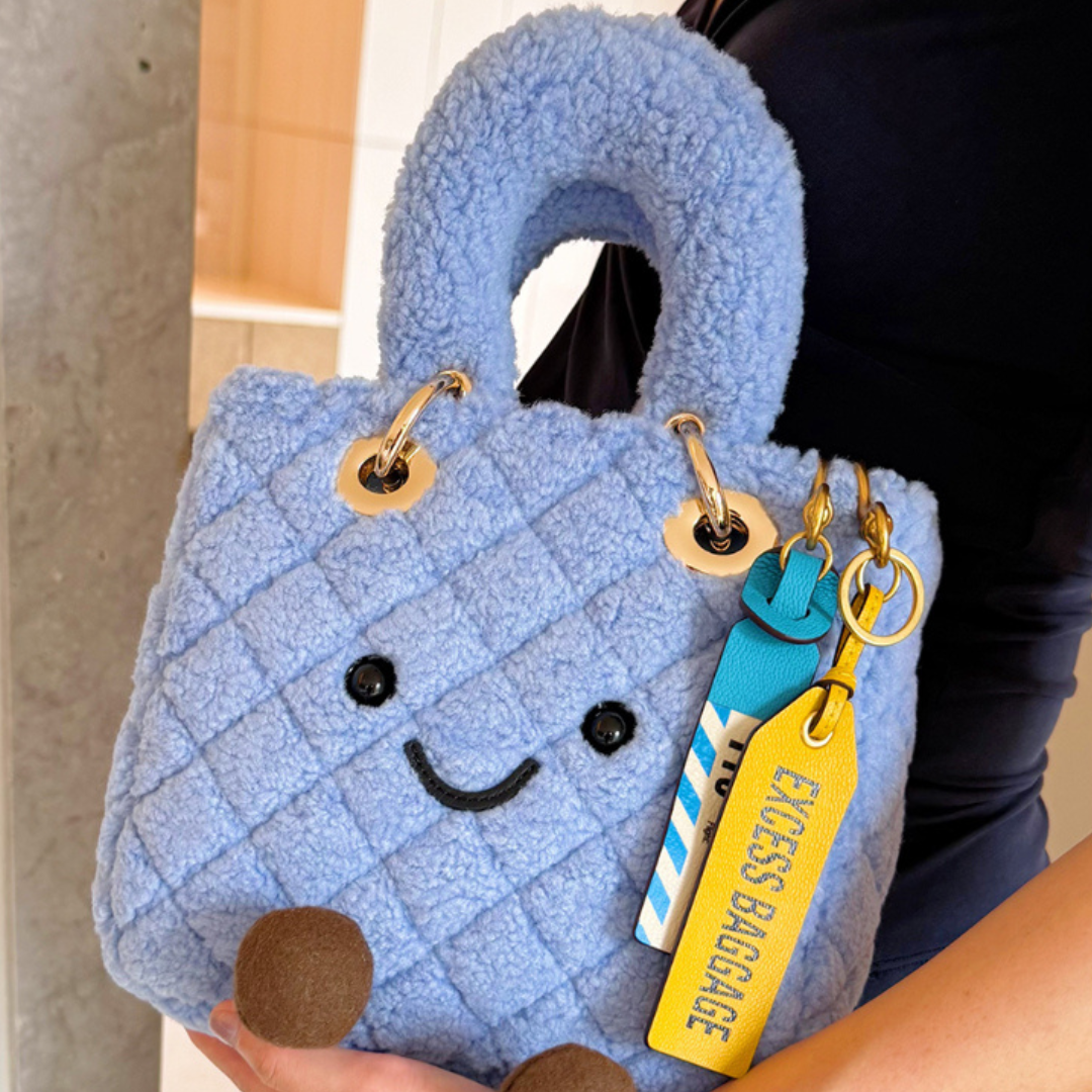 Classic Cloud Blue Lady Fluff Bag