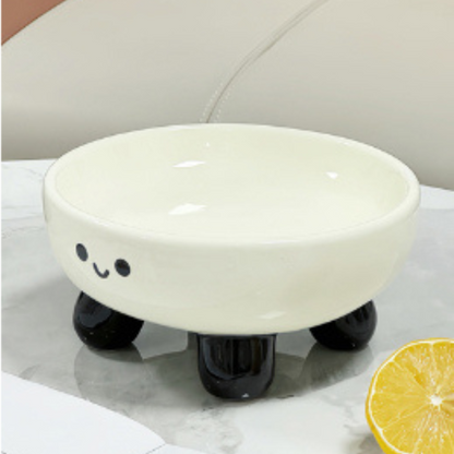 Smiley Four Legs Ceramic Fruit Bowl Collection