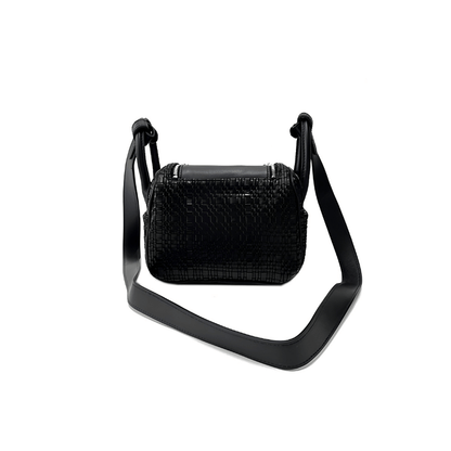 Black Woven Fluff Cuddle Bag