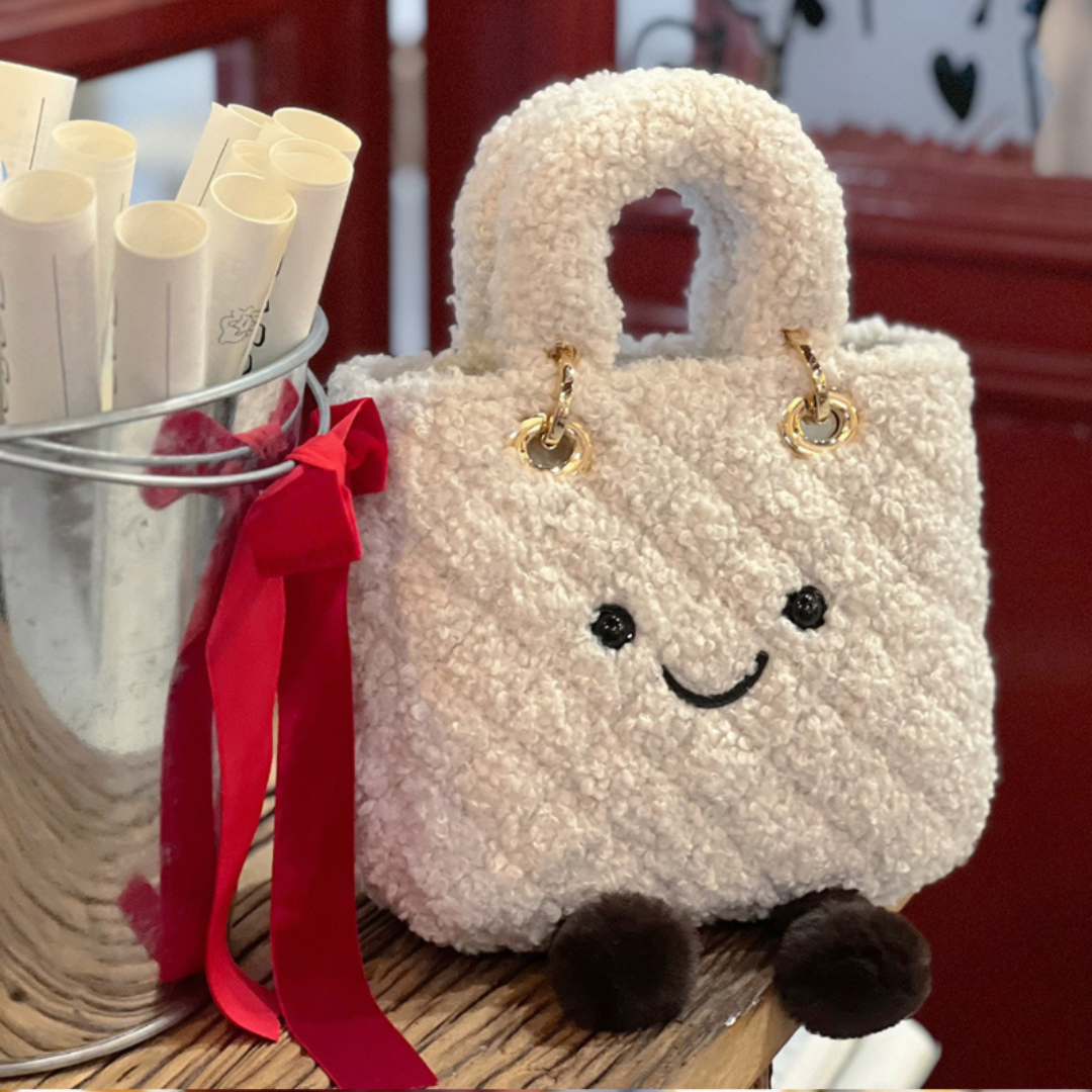 Classic Cream Puff Lady Fluff Bag