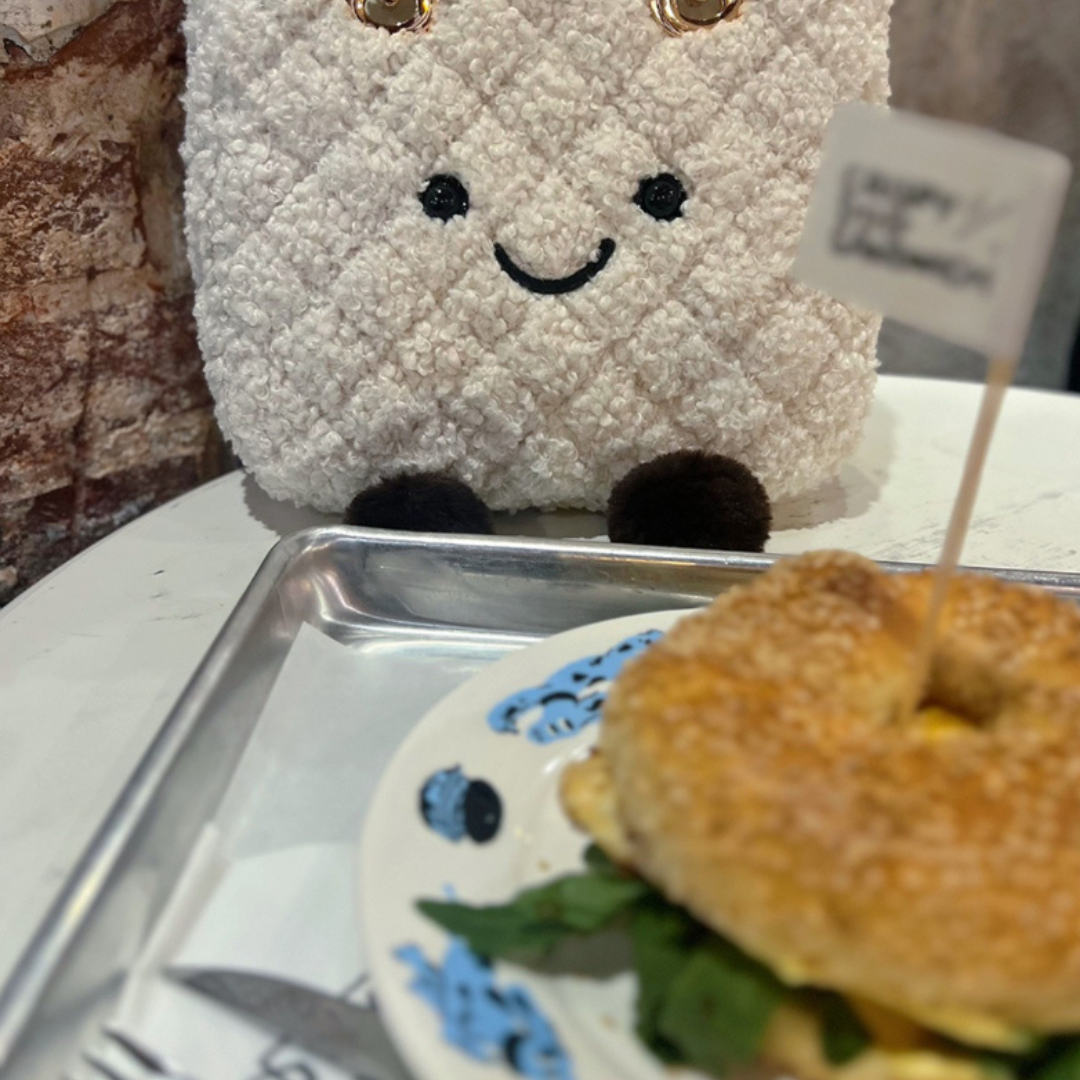 Classic Cream Puff Lady Fluff Bag