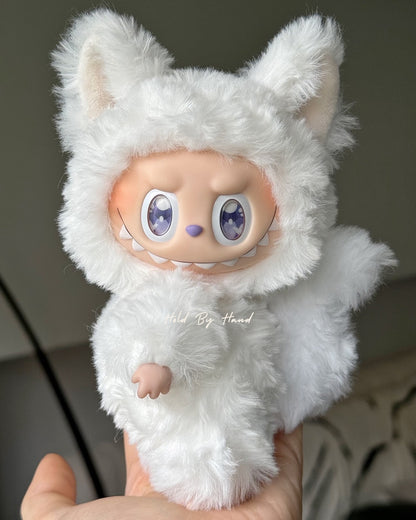 Labubu Custom White Moon Snow – Luxe Winter Fur Edition