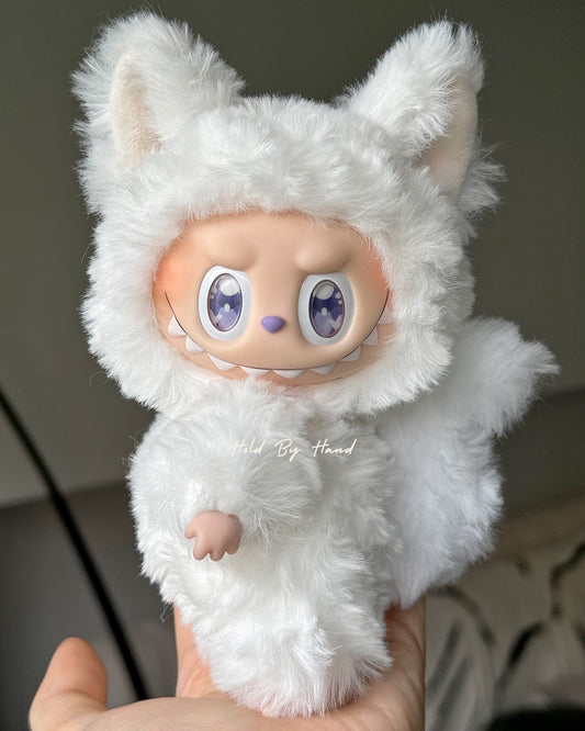 Labubu Custom White Moon Snow – Luxe Winter Fur Edition