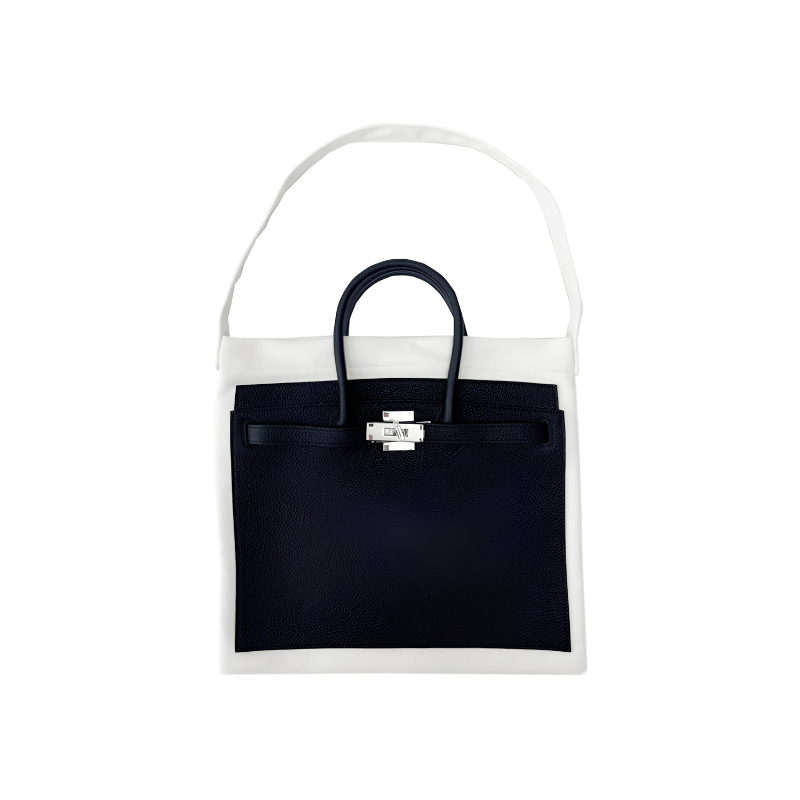 Classic Midnight White BK Tote Bag