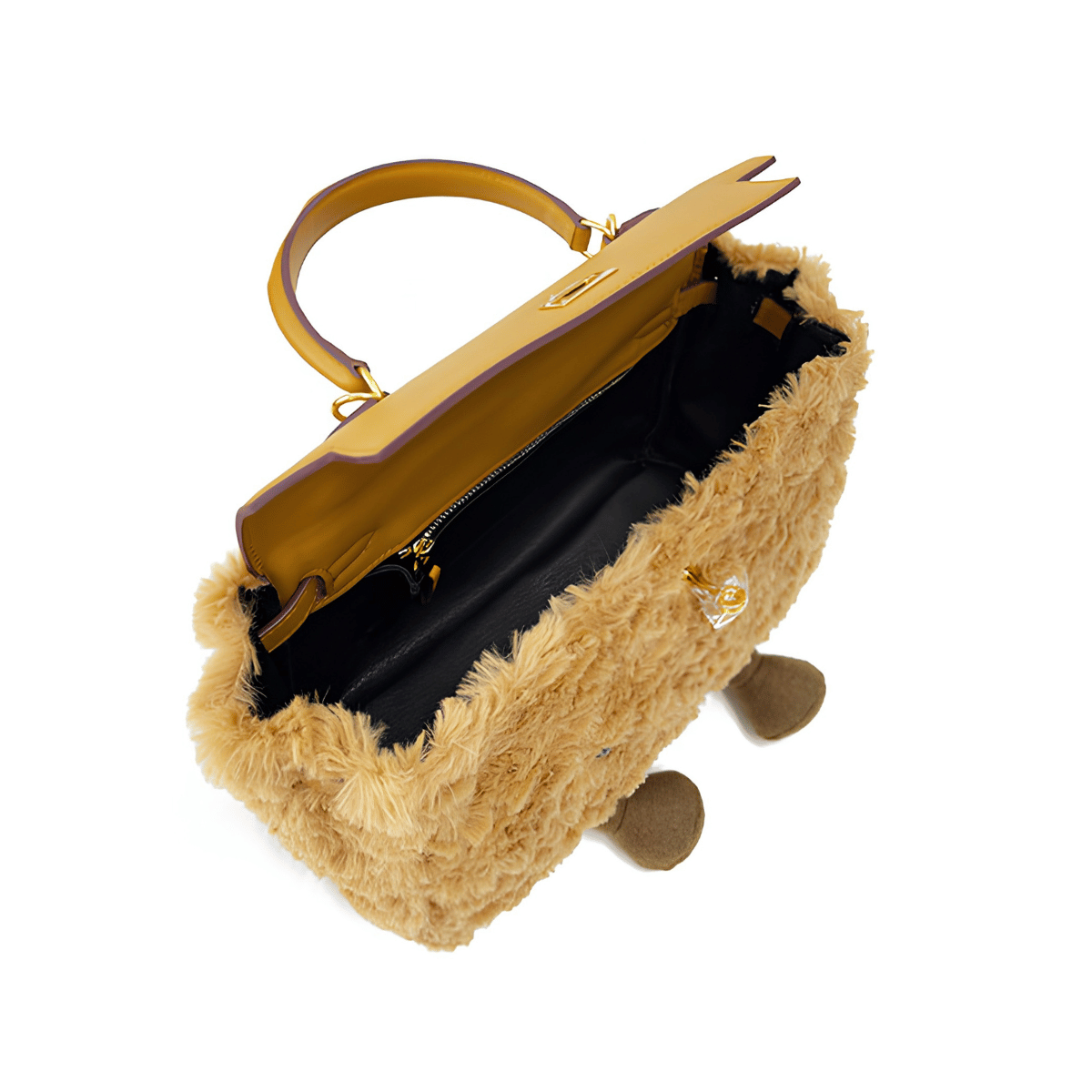 Classic Caramel Teddy Fluff Clarette Bag
