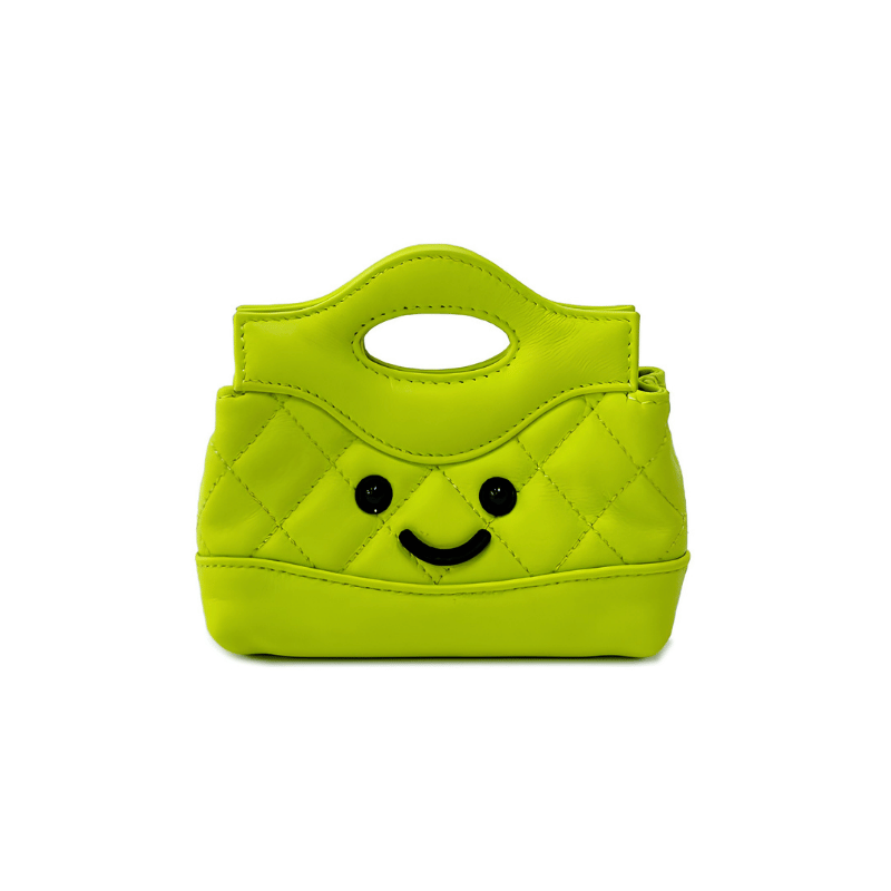 Petite Lime Quilted Handle Bag