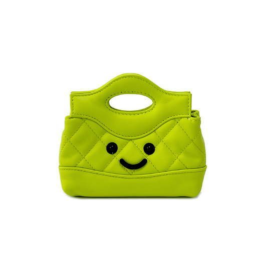Petite Lime Quilted Handle Bag