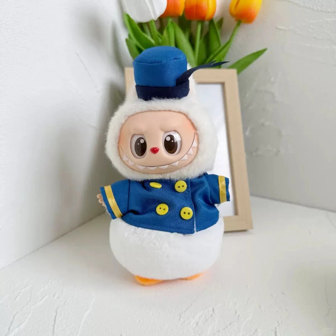 Labubu Captain Sailor Handmade Costume Outfit | Fits 17cm Labubu | Limited Pre-order