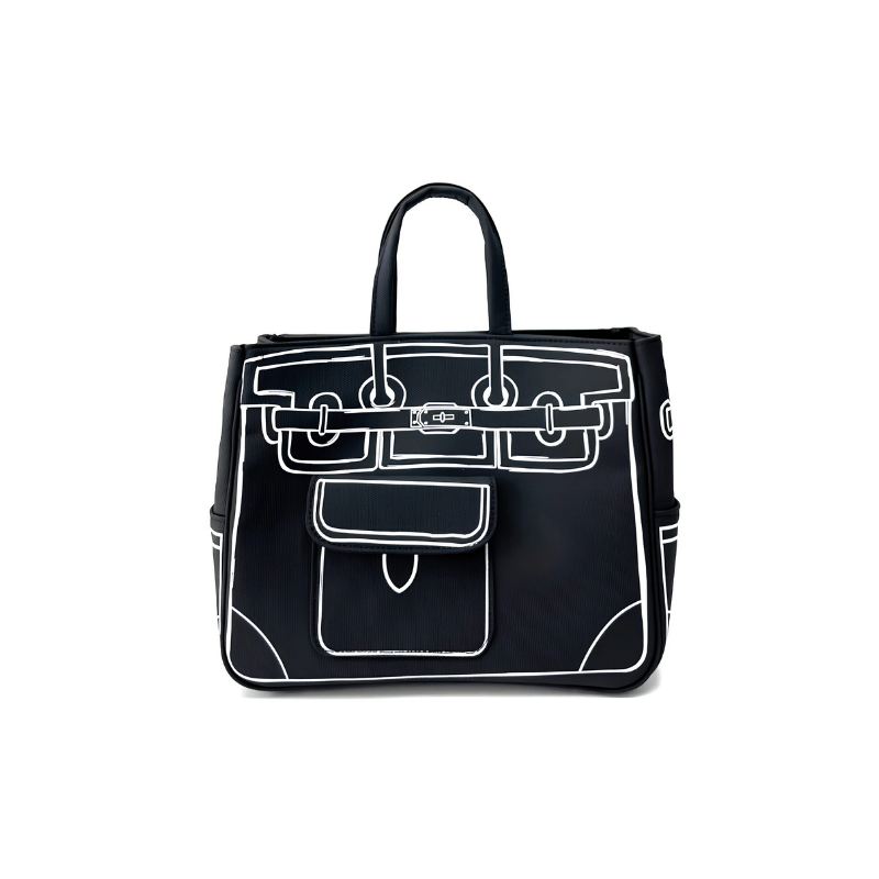 Classic Black Sketch BK Tote Bag