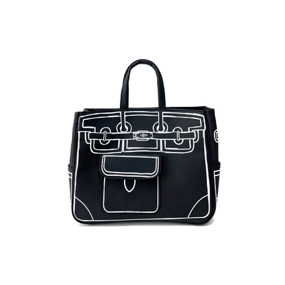 Classic Black Sketch BK Tote Bag