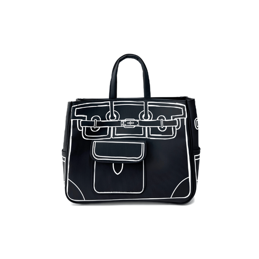 Classic Black Sketch BK Tote Bag