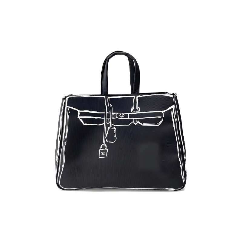 Classic Black Sketch KL Tote Bag