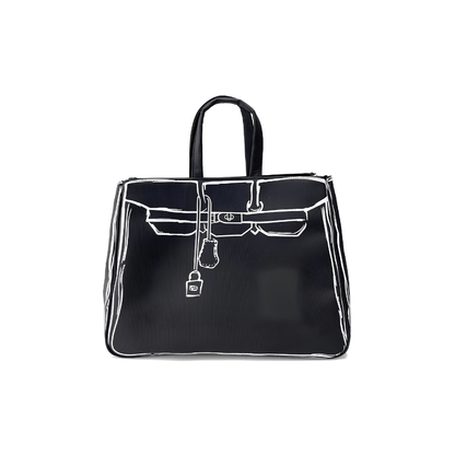 Classic Black Sketch KL Tote Bag