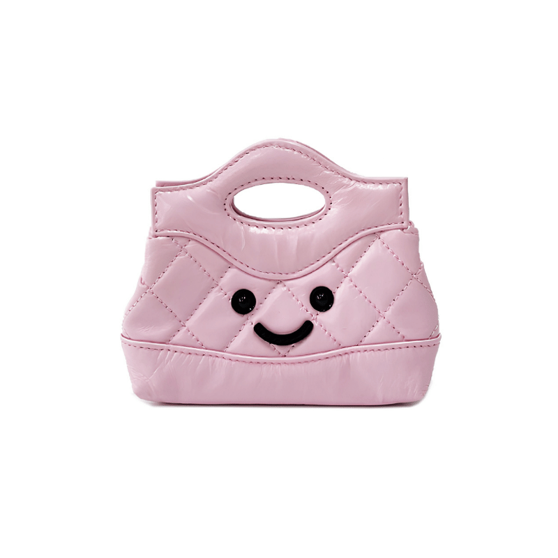 Petite Soft Pink Quilted Handle Bag