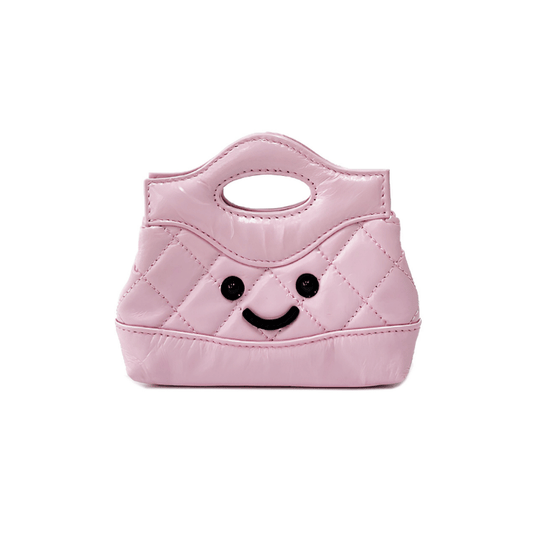 Petite Soft Pink Quilted Handle Bag