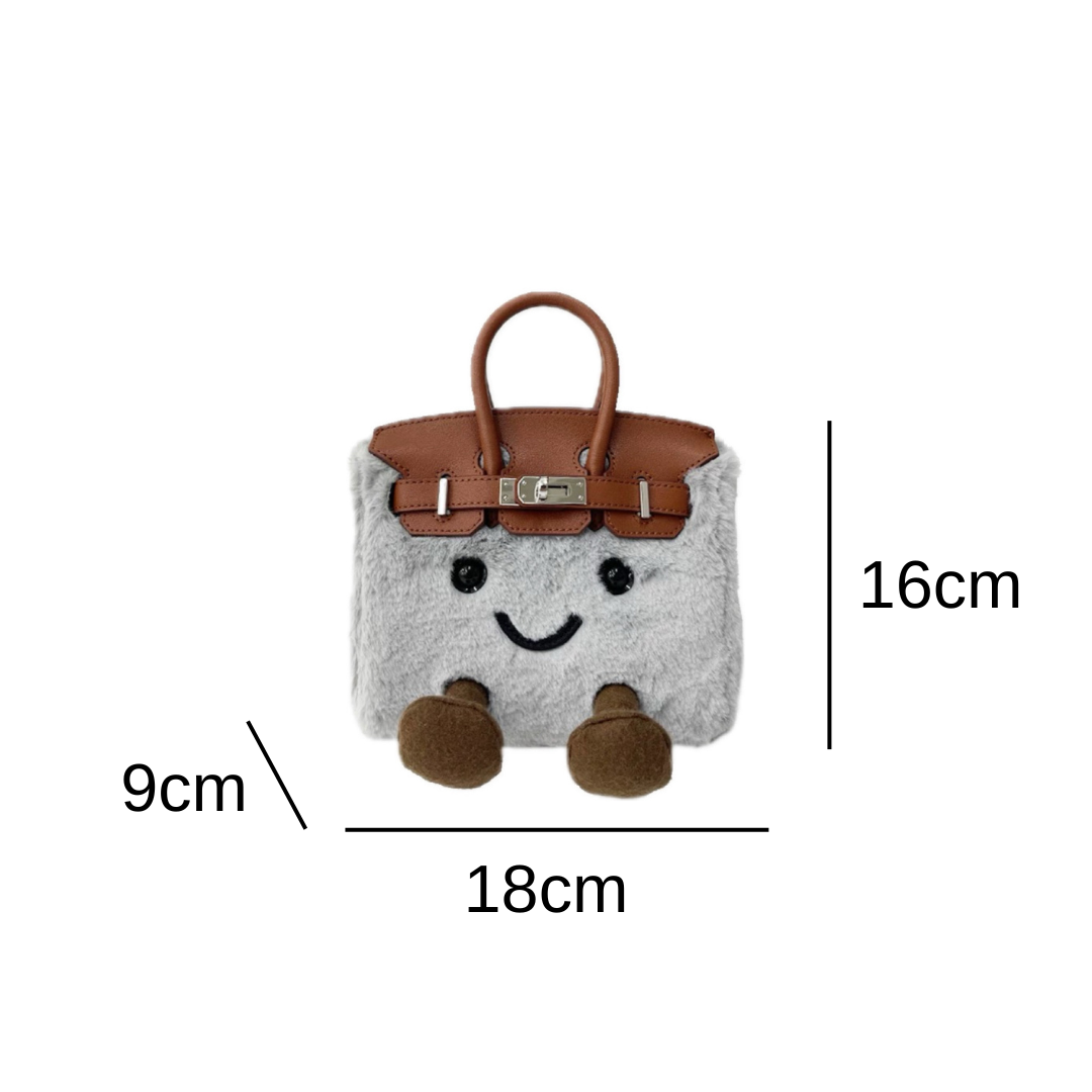 Petite Grey Fluff BK Bag