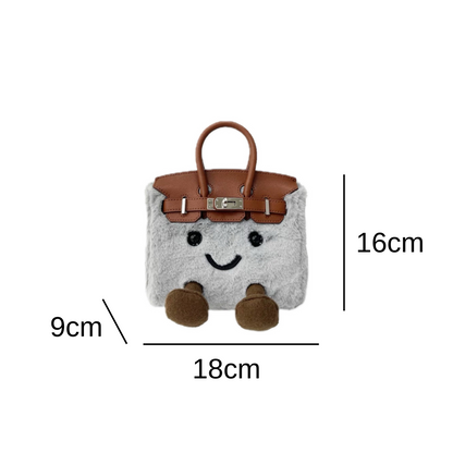 Petite Grey Fluff BK Bag