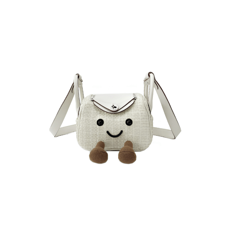 Cream Woven Fluff Cuddle Bag