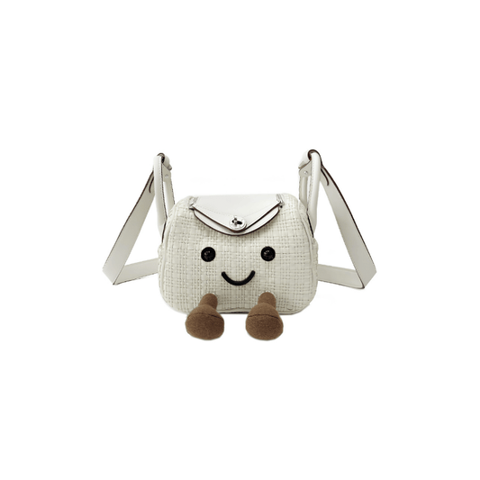 Cream Woven Fluff Cuddle Bag