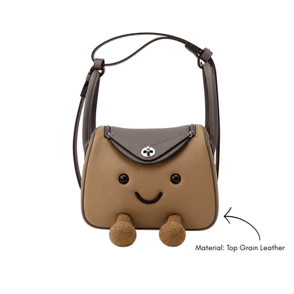 Caramel Taupe Fluff Cuddle Bag