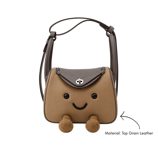 Caramel Taupe Fluff Cuddle Bag