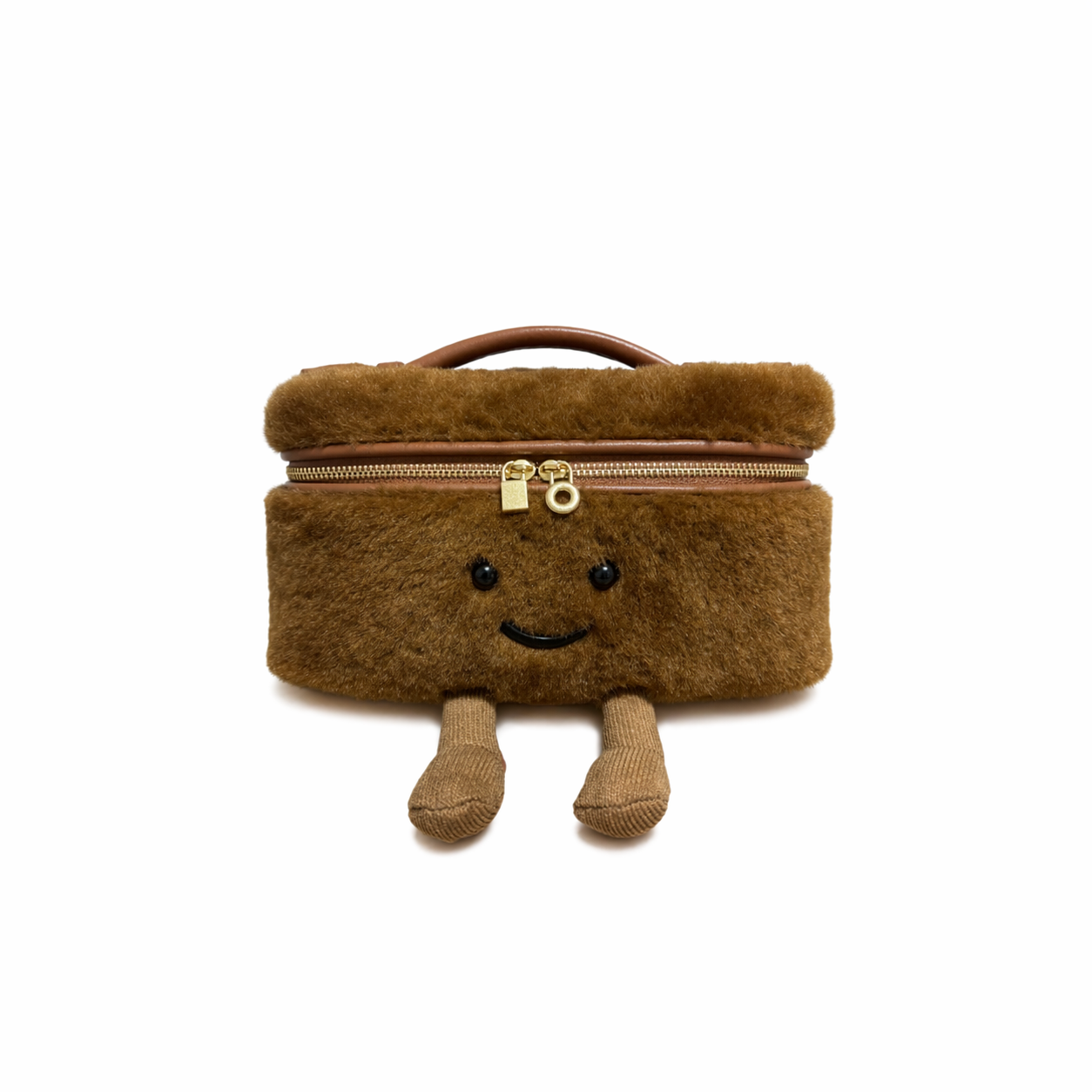 Classic Cocoa Vanity Pluffy Bag