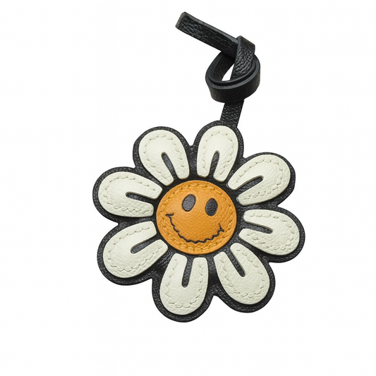 Blissful Bloom Handmade Leather Charm