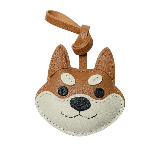 Shiba & Frenchie Handmade Leather Charm