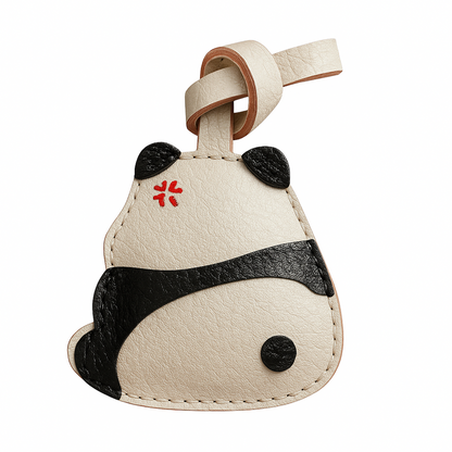Moodie Panda Handmade Leather Charm