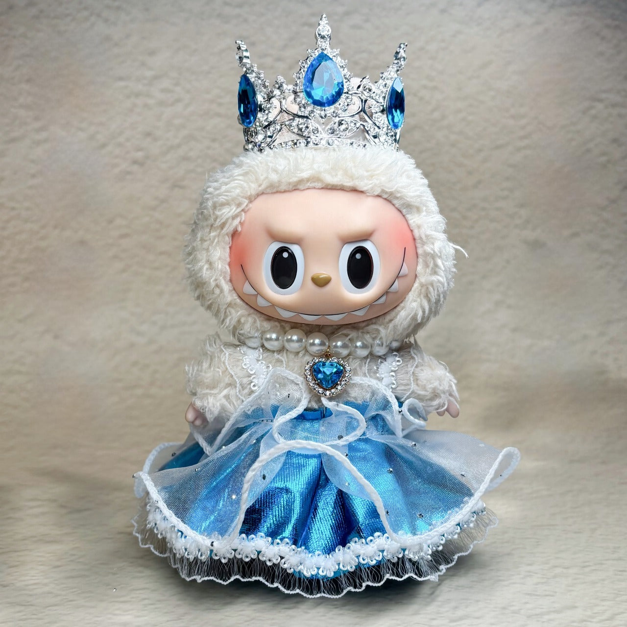 Labubu Royal Crown Princess Dress Handmade Costume Outfit