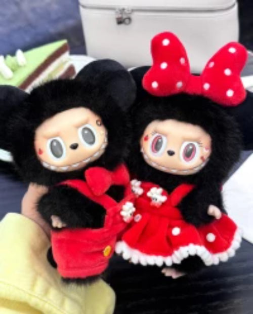 Custom Labubu Mickey and Minnie Mouse