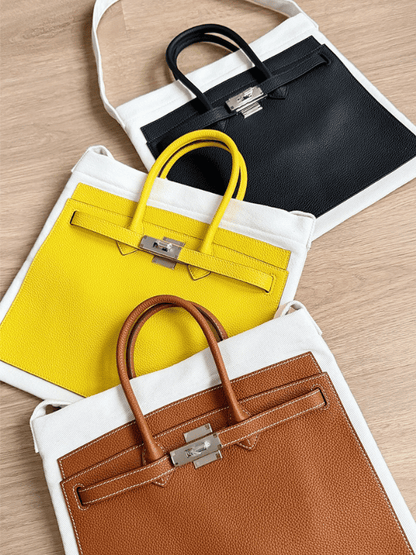 Classic Midnight White BK Tote Bag