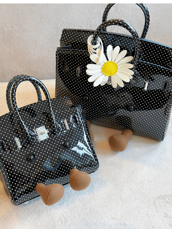 Petite Midnight Dot Fluff BK Bag