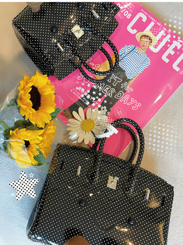 Petite Midnight Dot Fluff BK Bag