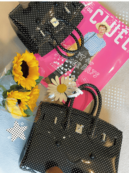 Petite Midnight Dot Fluff BK Bag