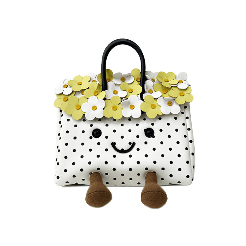 Classic Daisy Dot Fluff BK Bag