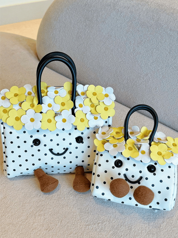 Petite Daisy Dot Fluff BK Bag