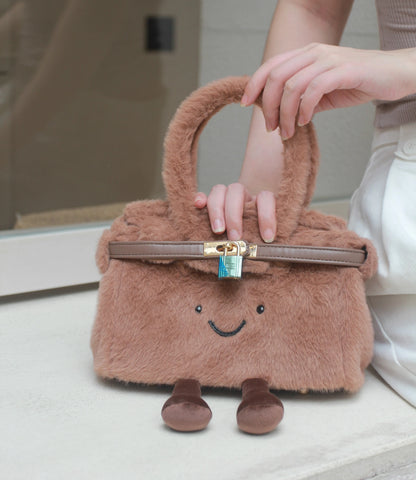 Classic Cocoa Brown Pluffy BK Bag